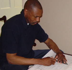 Client using finger prosthesis