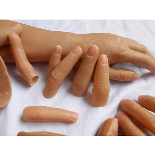 Silicone finger prosthetics